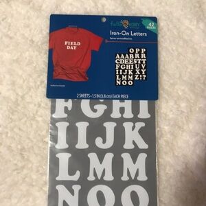 Field Day Iron-On Letters by